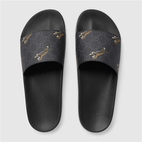 gucci slides men web|men's Gucci tiger slides.